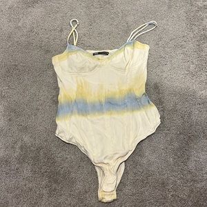 Zara tie dye bodysuit adjustable straps small